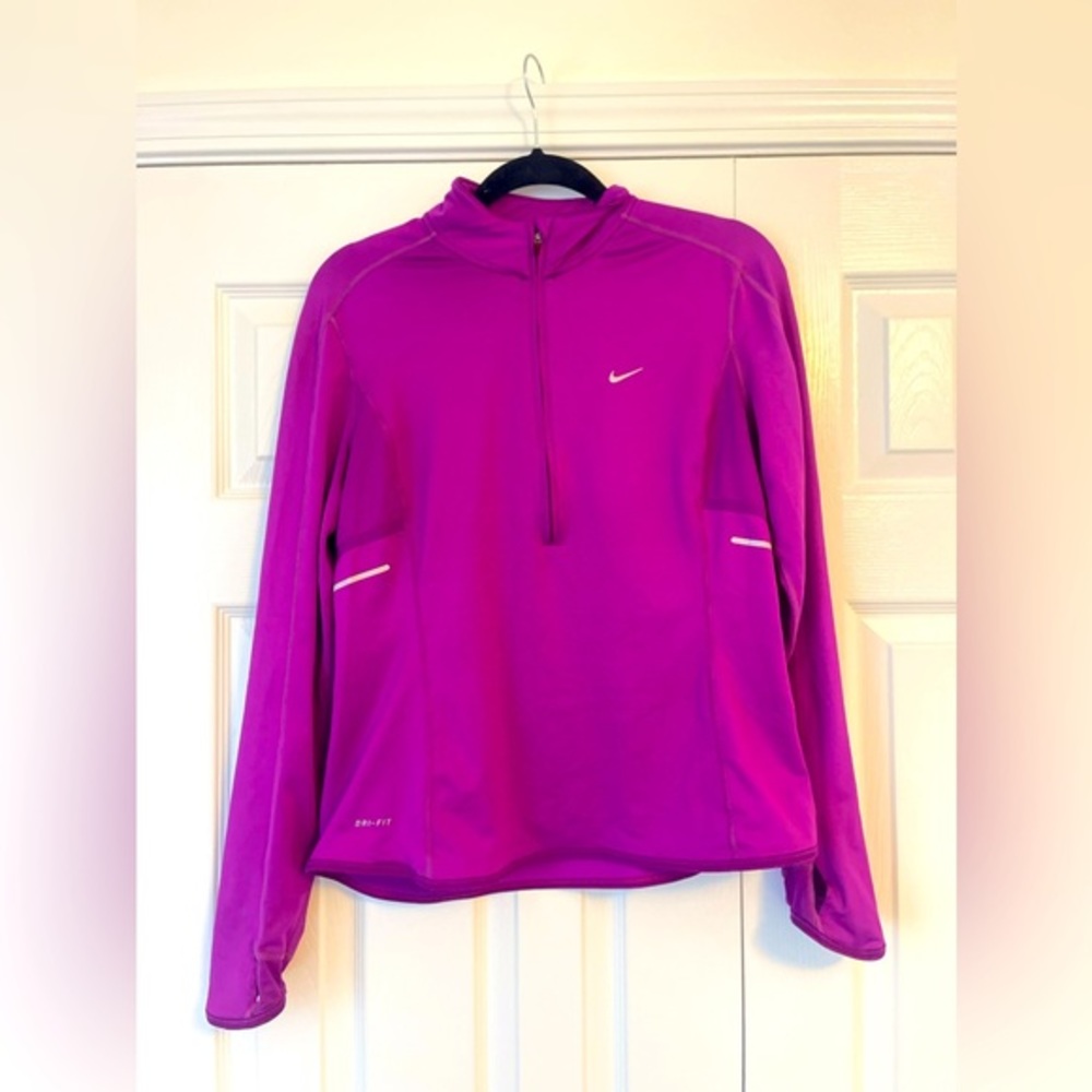 Purple Nike Dry Fit Zip Up Size Large